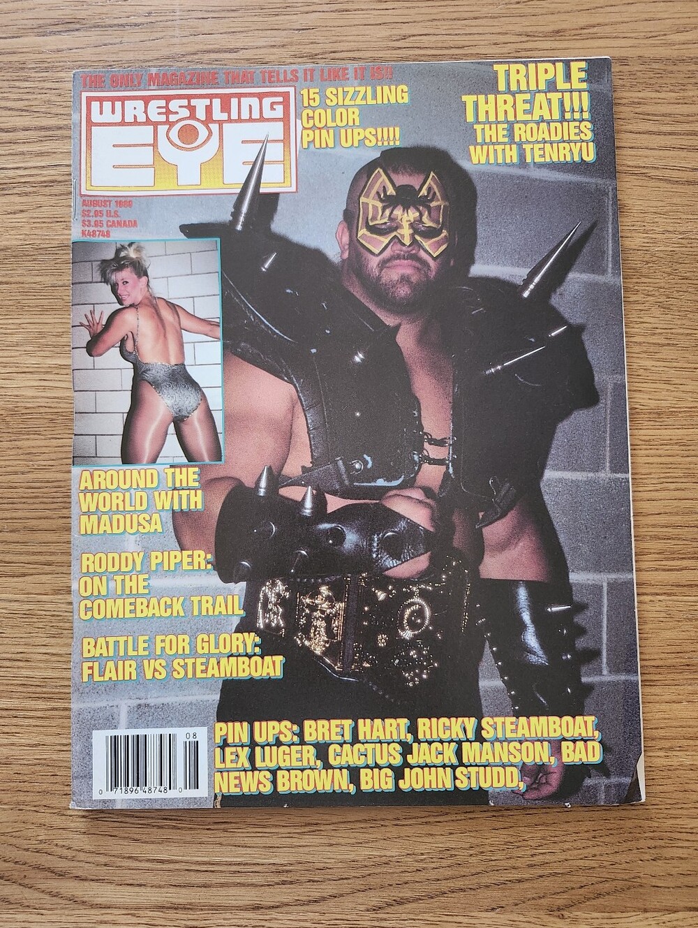 1989 Wrestling Eye Magazine August - Road Warriors & Steamboat Poster